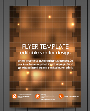 Exquisite magazine cover design vector set 04  