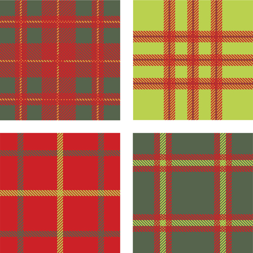 Fabric plaid pattern vector material 11  