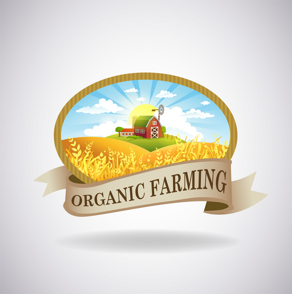 Farm natural fresh organic label design vector 07  