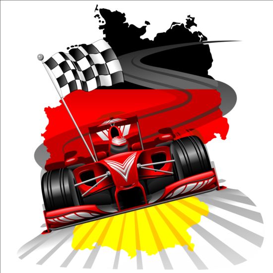 Formula 1 GP sfondo vettore 04  