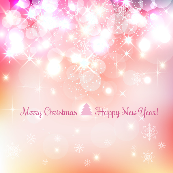 Halation christmas with new year background vectors 01  