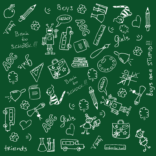 School drawn Creative vector 02  