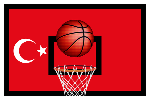 Vecteur de fond de basket-ball de styles turcs 01  