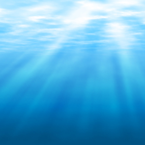 Underwater Sunshine Vector Background  
