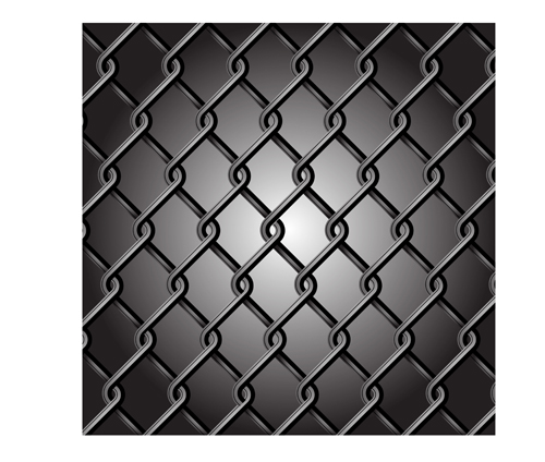 Fence made of Metal wire vector background graphic 05  