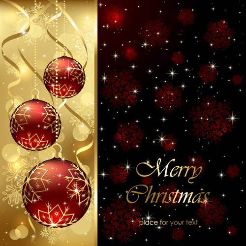 Vector Set of Xmas Backgrounds design elements 05  