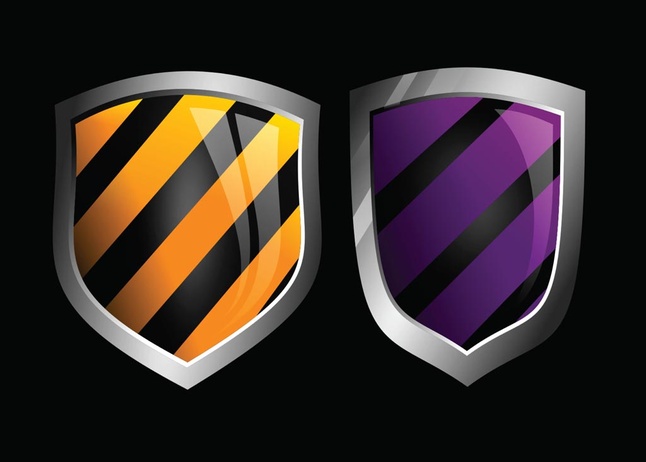 Glossy Vector Shields  