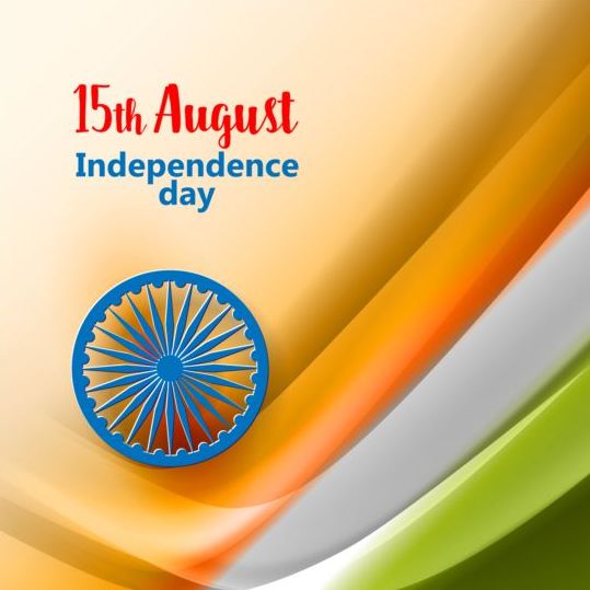 15. August Indian Independence Day Hintergrundvektor 07  