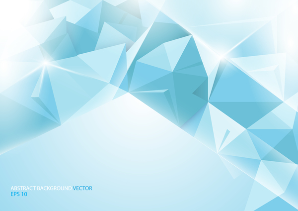 Abstrakter blauer Hintergrund mit geometrischem Konzeptvektor  