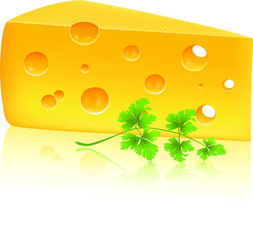 Vector Cheese Design Elements 03  