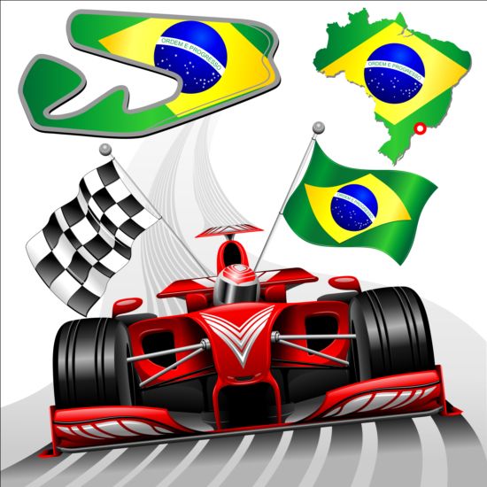 Formule 1 GP achtergrond vector 03  