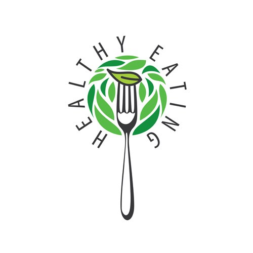 Healthy eating logo design vector set 05  