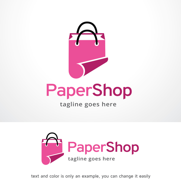 Logo vectoriel de papier boutique  