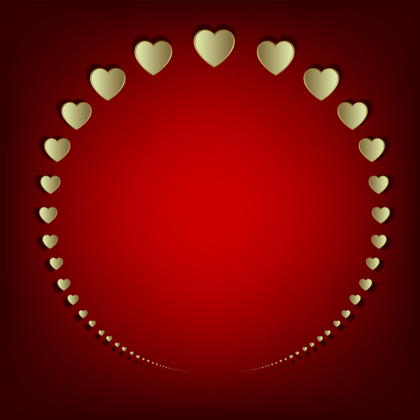 Paper cut heart frame valentine vector  