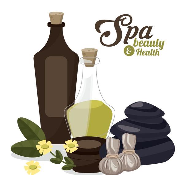 Spa beauty health design vector material 09  