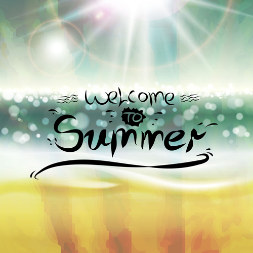 Summer Backgrounds with light vector dot 04  