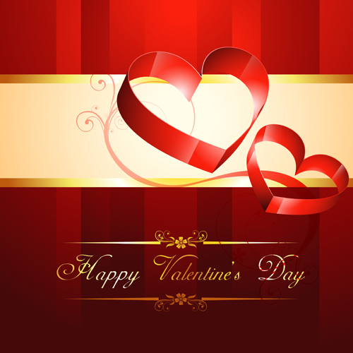 Valentines with Romantic backgrounds vector 05  