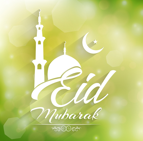 Vector Eid mubarak background graphics 07  