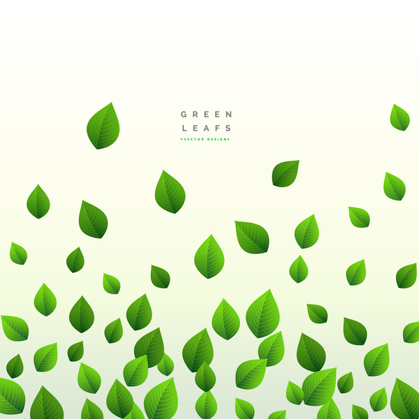 ベクトル緑の葉の背景のデザイン02  