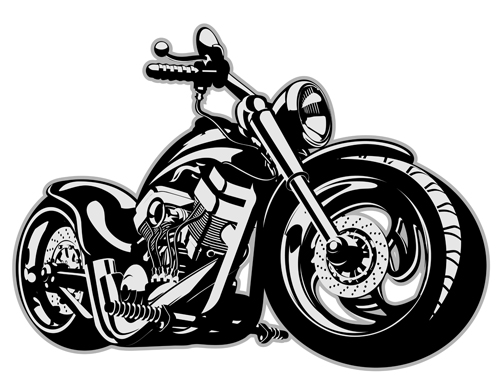 Vintage motorcycle illustration design vector 02  