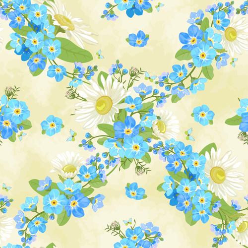 Vivid Flowers vector art 02  