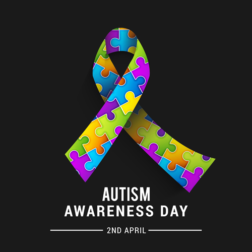 World autism awareness day poster vector 06  
