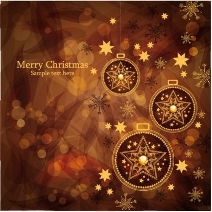 christmas gorgeous brown background 02 shiny vector  