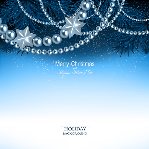 2015 christmas and new year ornate pearl background 03  