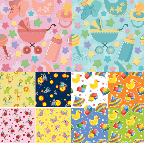 Baby cloth background vector  