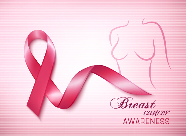 Breast cancer awareness advertising posters pink styles vector 01  