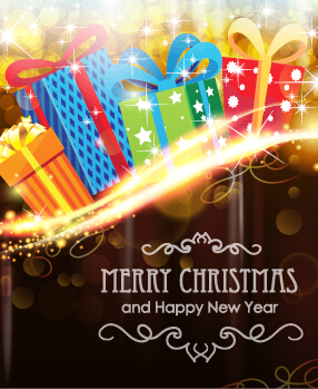 Brown style 2015 christmas and new year background 01  