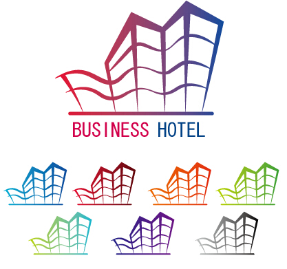Business hotel logos design vector  