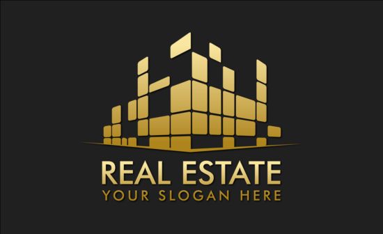 Creative real estate logo vectors  