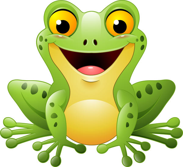 Cute frog cartoon vector 01  