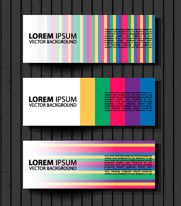 Fashion banners colored design vector 02  