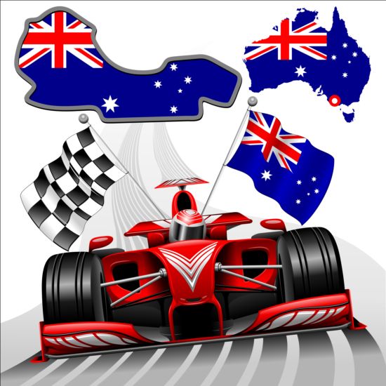 Formel-1-GP-Hintergrund Vector 02  