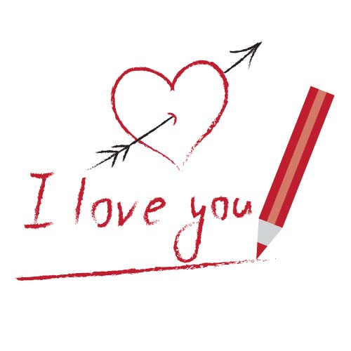 I love you creative vector design 04  