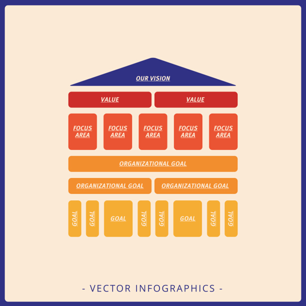 Infographics matrix template vectors 10  