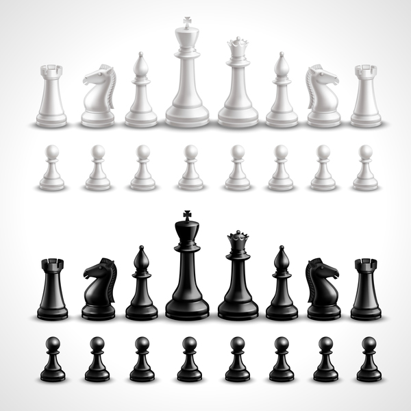 国際チェスのバックグラウンドデザインのベクトル04  