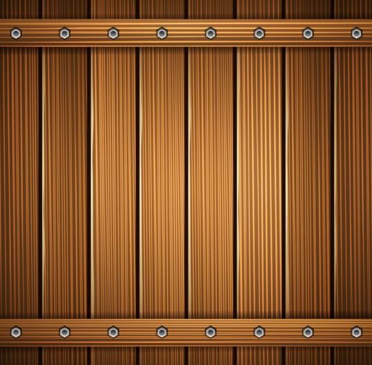 Screw fixed wooden board background vector 05  