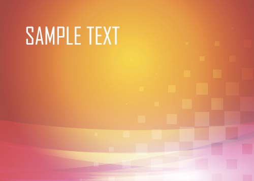 Shining orange abstract background vector 01  