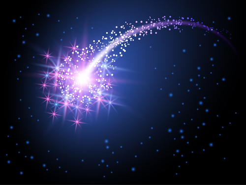 Shiny starlight art background vectors set 02  