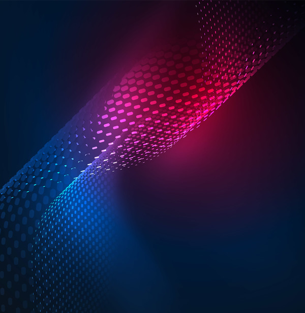 Wavy particles effect abstract background vector 12  