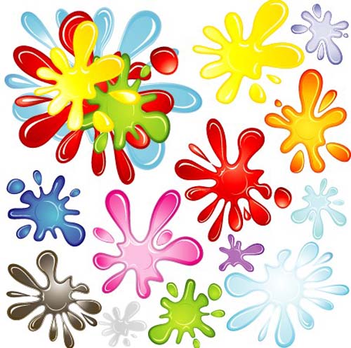 Different colors of rainbow backgrounds vector 04  