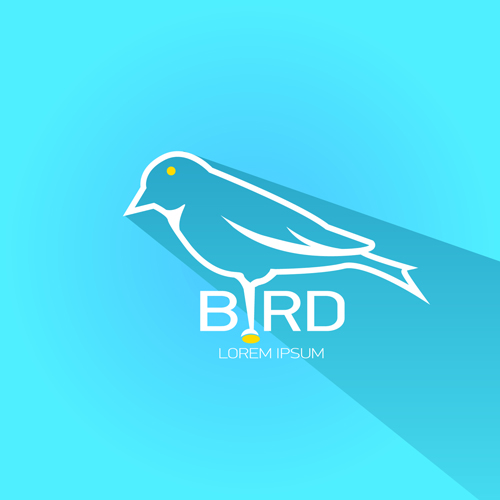 Classic bird logo design elements vector 03  