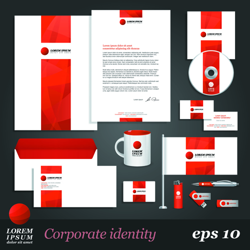 Corporate Identity Kit vector Templates 05  