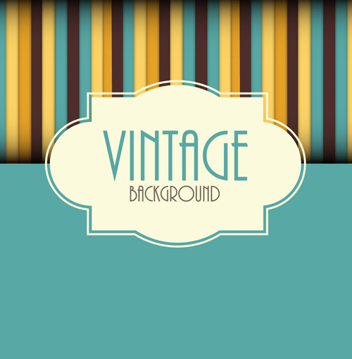 Cute vintage background vectors design 02  