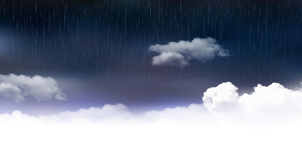 Dunkle Sturm Himmel mit Regen Vektor Hintergrund 04  