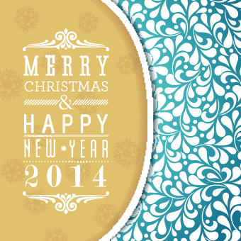 Elegant 2014 Christmas holiday backgrounds vector 01  