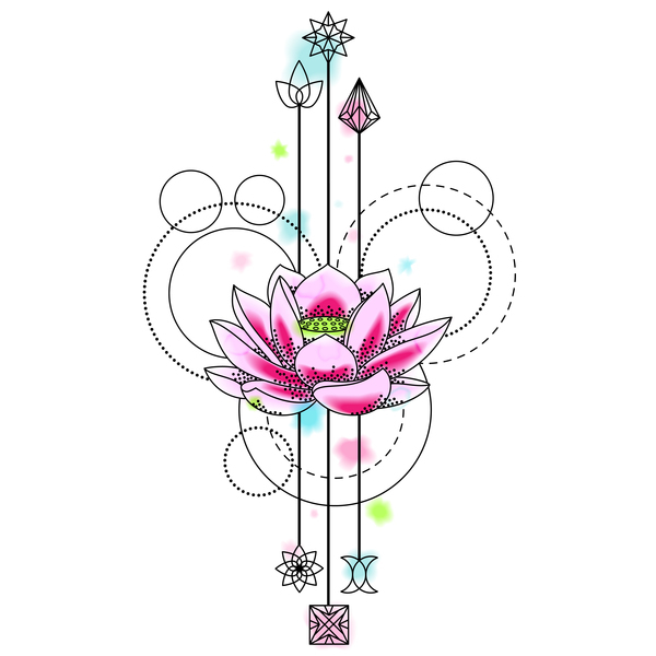 Flower decorative illustration vector material 06  